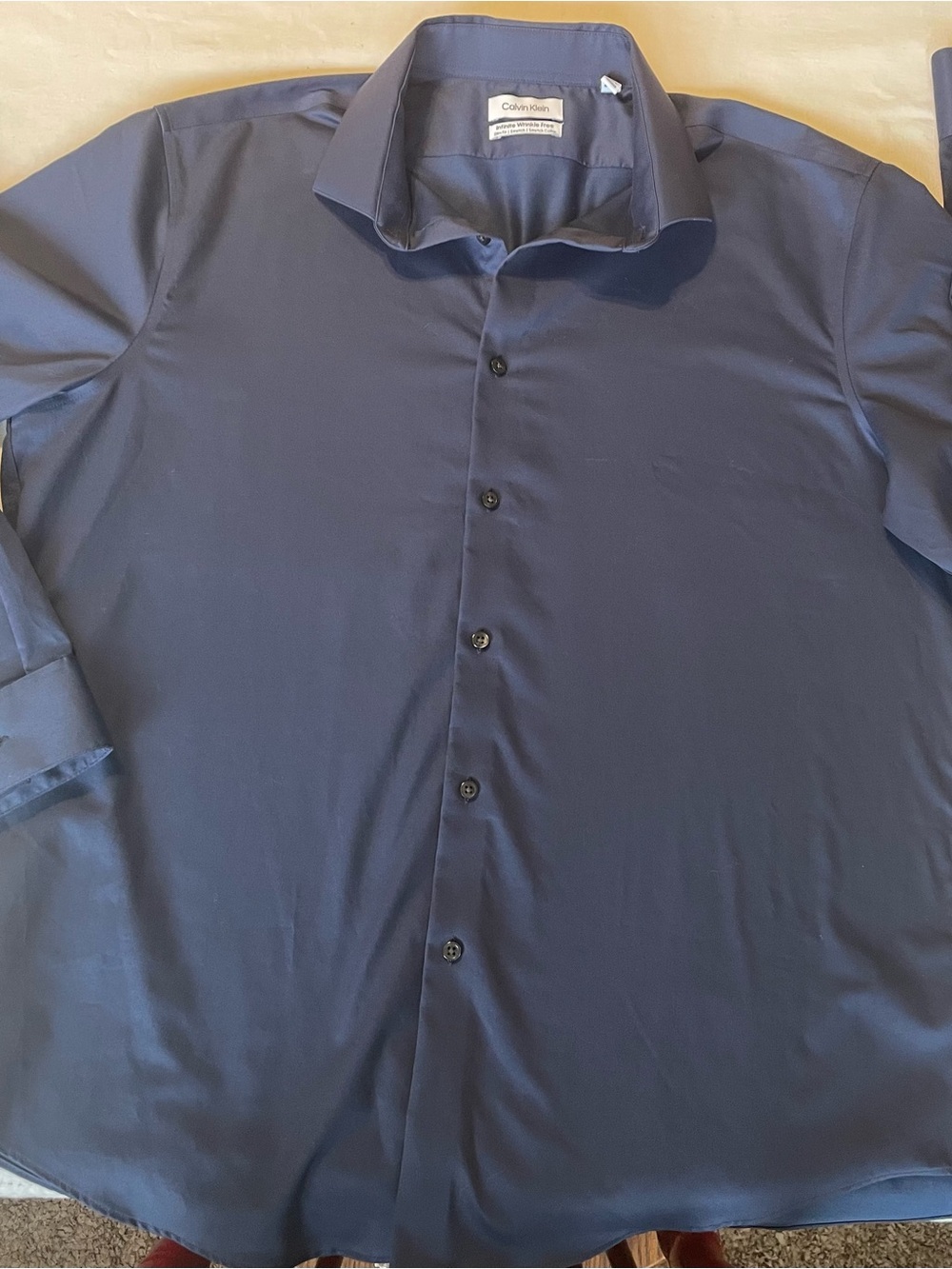 Calvin Klein Men's Deep Blue Dress Shirt XL